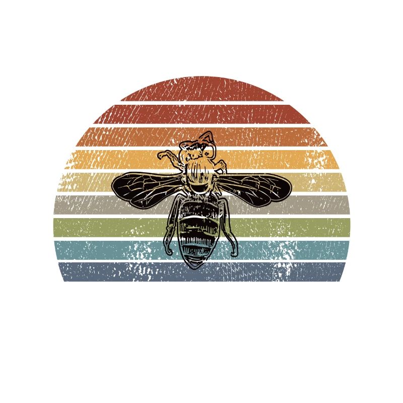 Bee Honeybee Retro