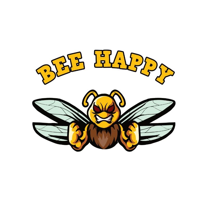 Bee Lucky Motif with Aggression