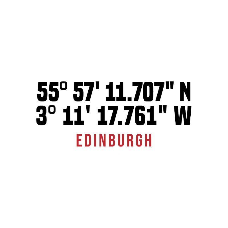 Edinburgh Coordinates Typo