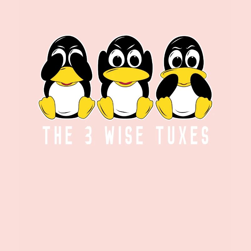 3 Linux Pinguine höre sehen sprechen Informatiker