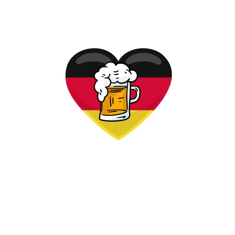 Deutschland Herz mit Bier