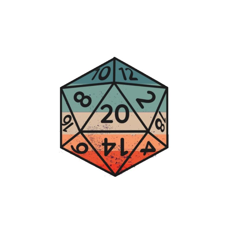 Rolling Dice jeu de table RPG rétro vintage