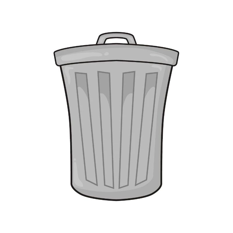 Garbage bin garbage