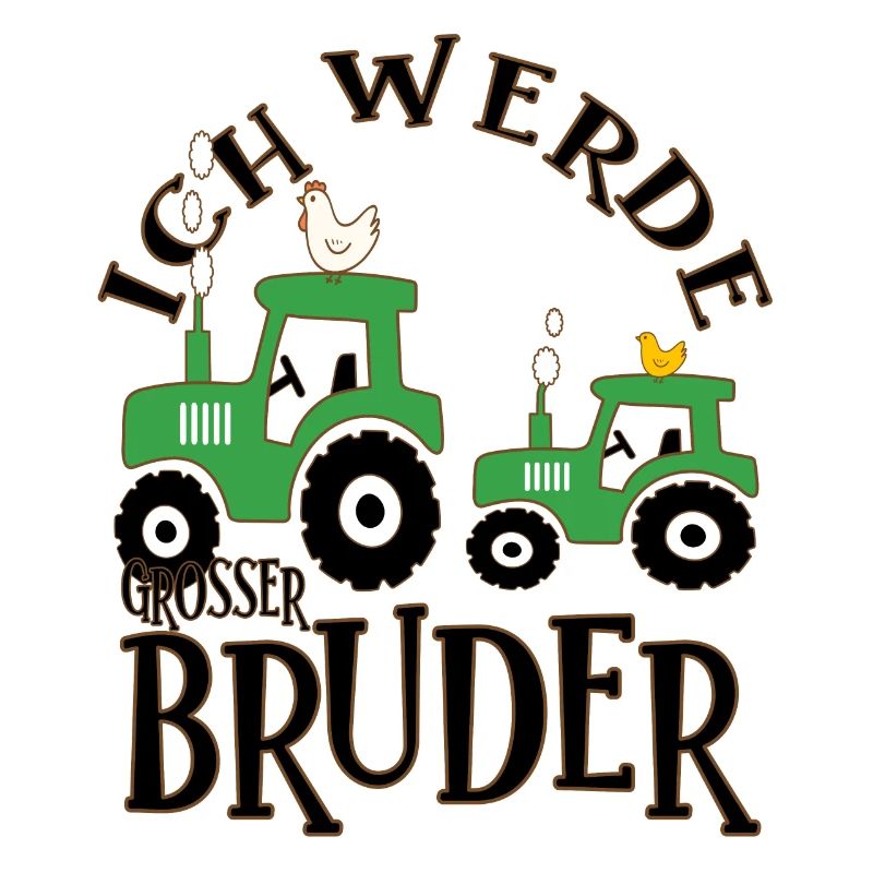 Ich werde großer Bruder Traktor