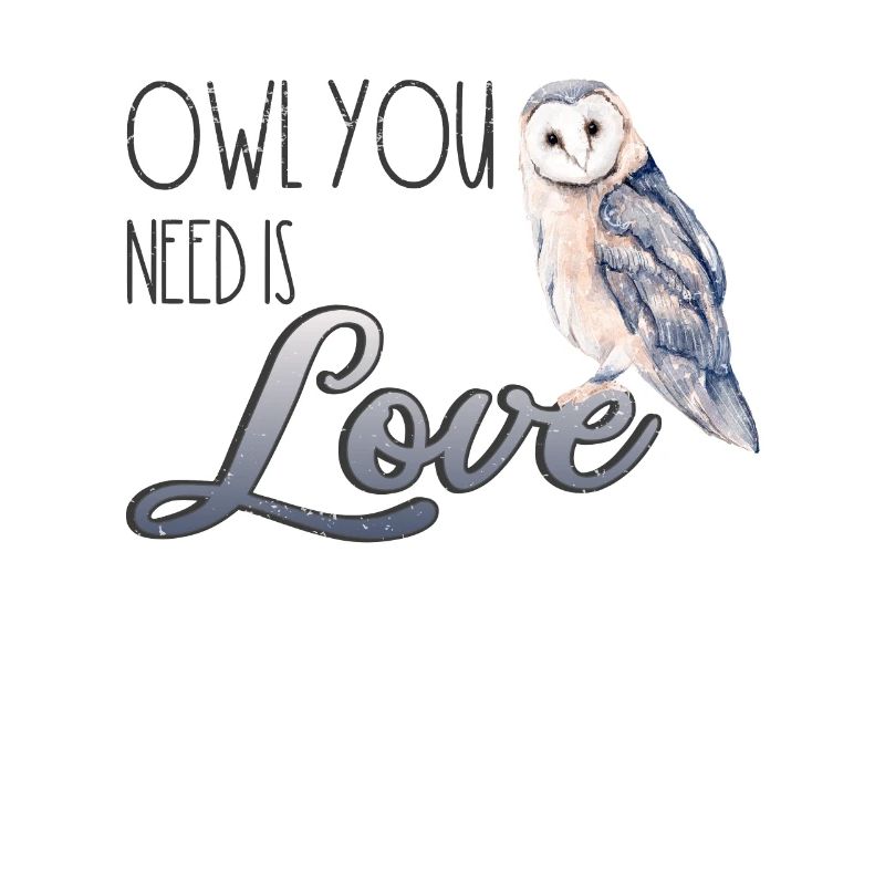 Boho Owl Eagle Owl Partner Love Forest Animal Sweet Cuddle