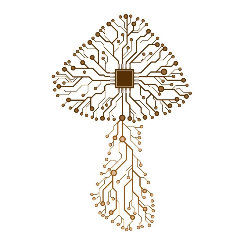 Magic Mushroom Psilocybin Circuit Board