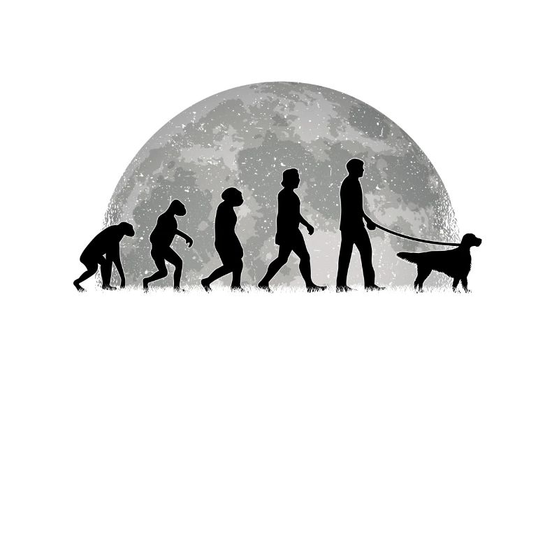 English Setter Evolution Mond Englischer Setter