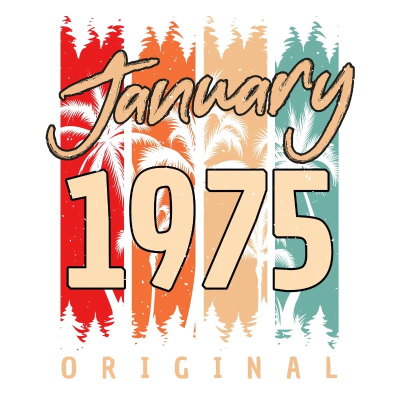 Janvier 1975 Original Retro