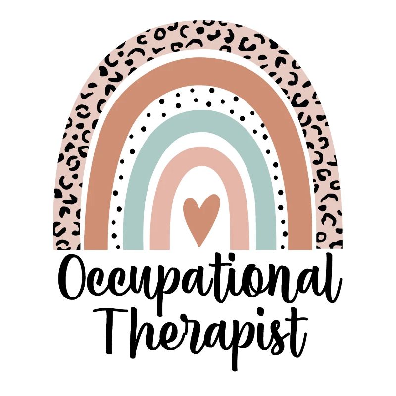 Occupational Therapist Rainbow Leopard Funny Gift