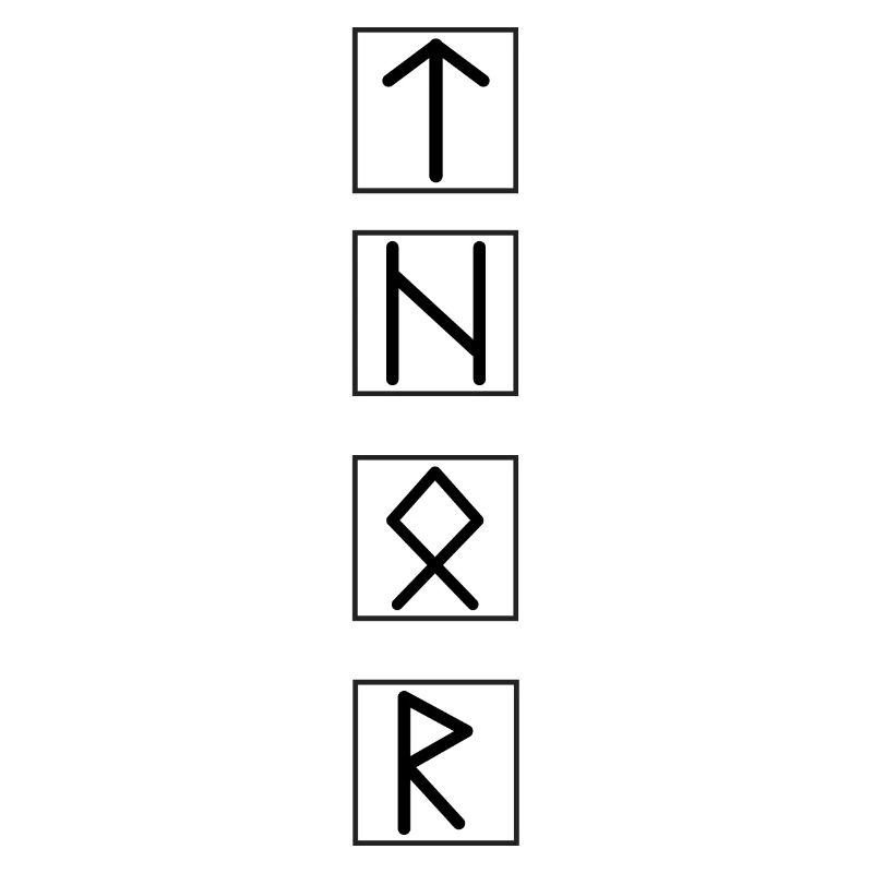 THOR Runensprache Schwarz