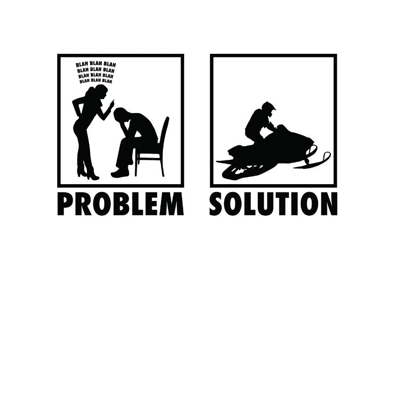 Winter Snow Jet Ski Snowmobile Statement Problem