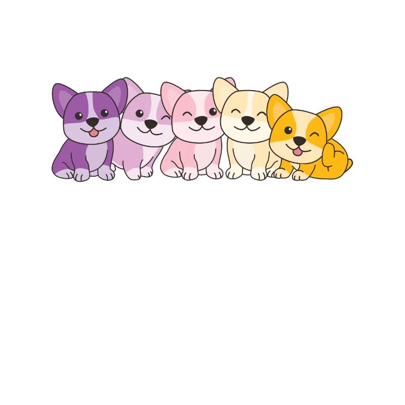 drapeau trixic Corgi Pride LGBTQ chiens mignons