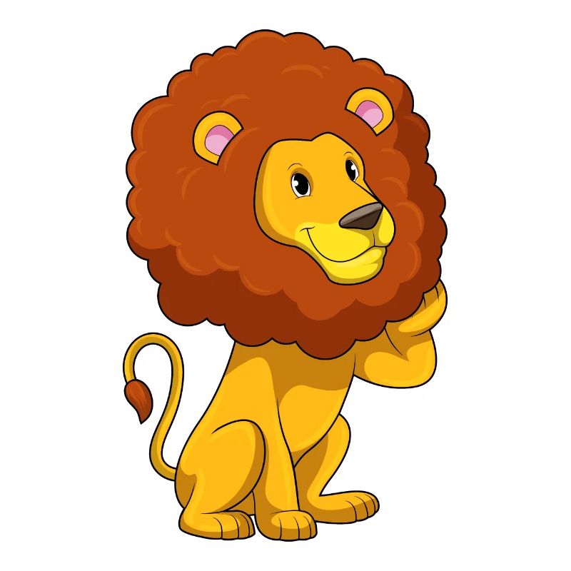 Löwe mit Locken