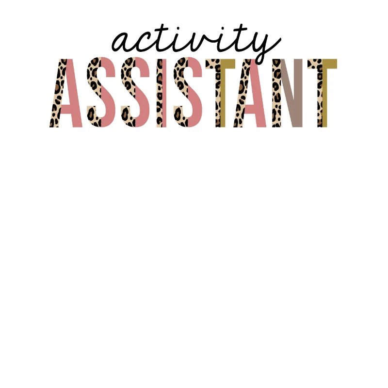 Activity Assistant Leopard Print Funny