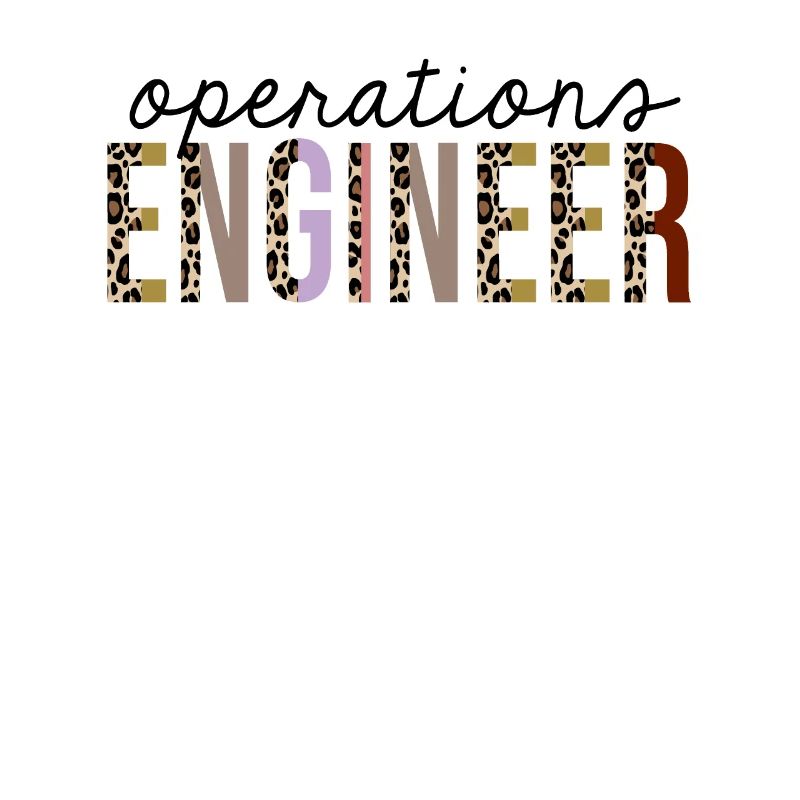 Operations engineer Leopard Print Funny