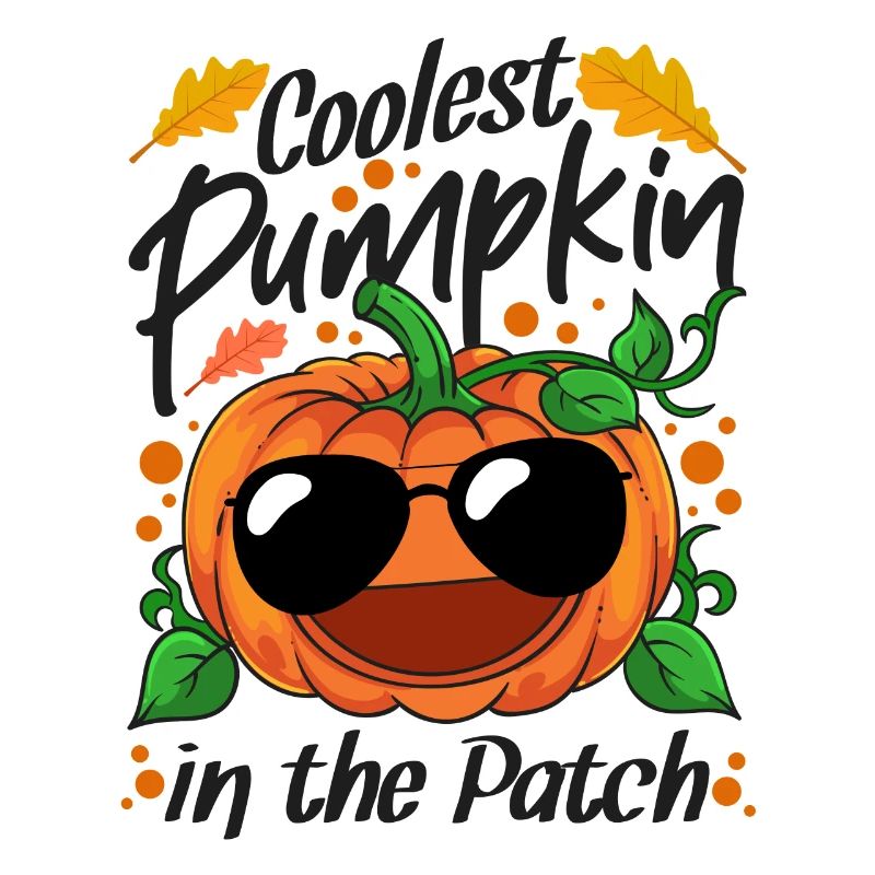 Citrouille la plus cool dans le patch Halloween