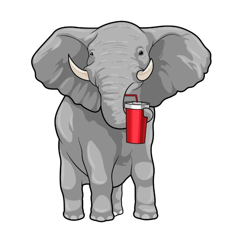 Elephant Drinking Cup