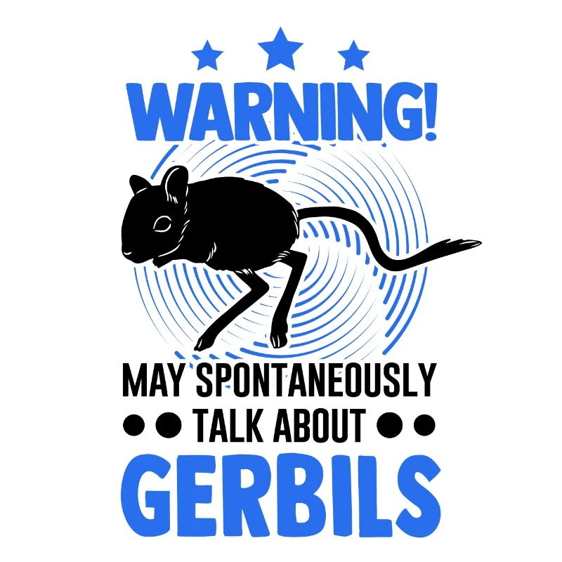 Avertissement Gerbille de course rat gerbille