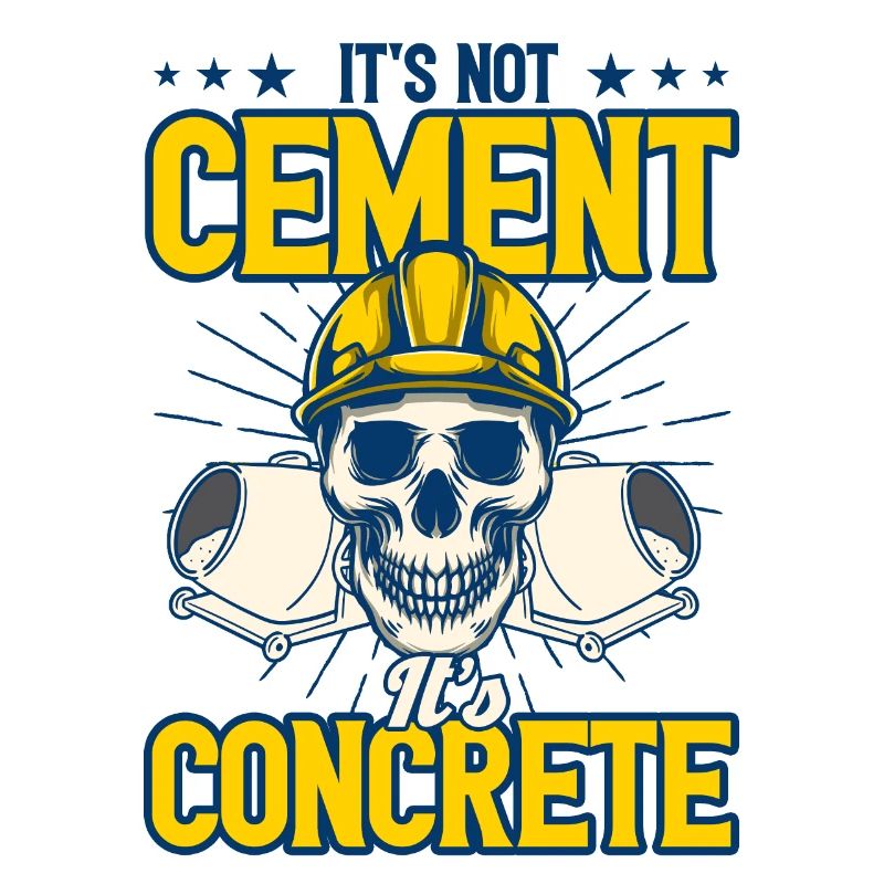 Construction workers Concrete builders Concrete mixer gift