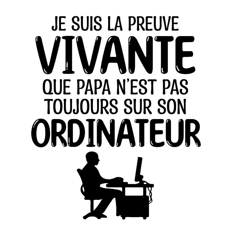 Ordinateur papa de jeu cool