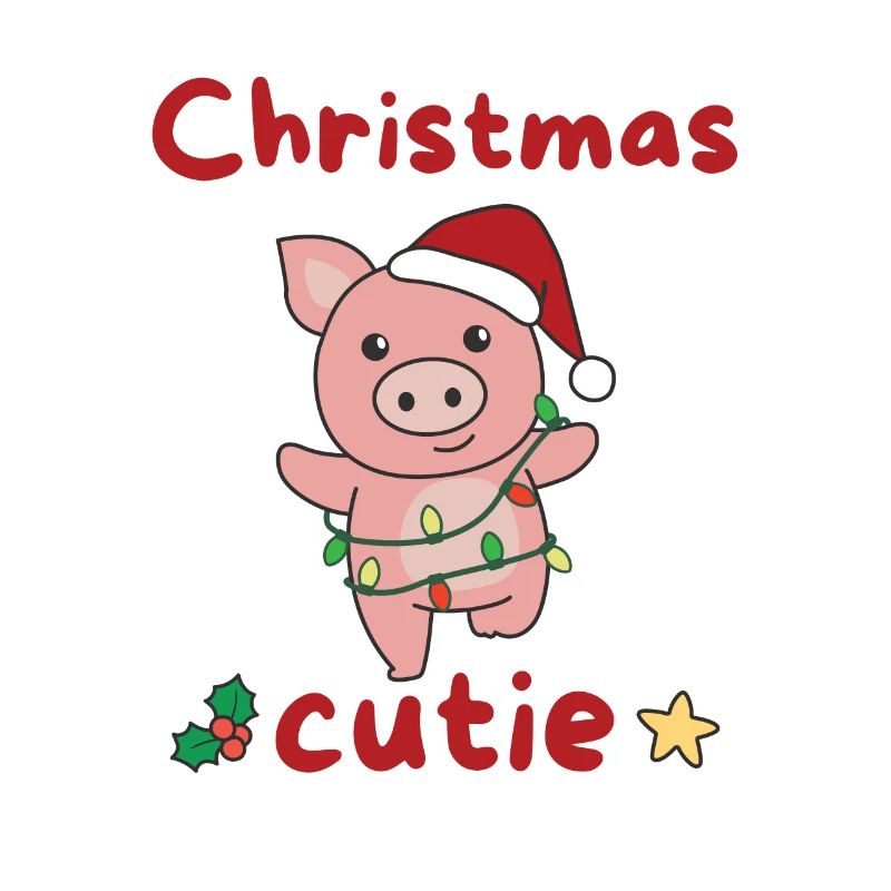 Cochon de Noël Cochons Mignon de Noël