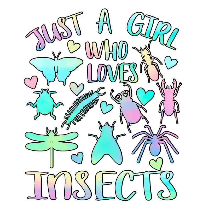 Nur ein Mädchen, das Insekten liebt