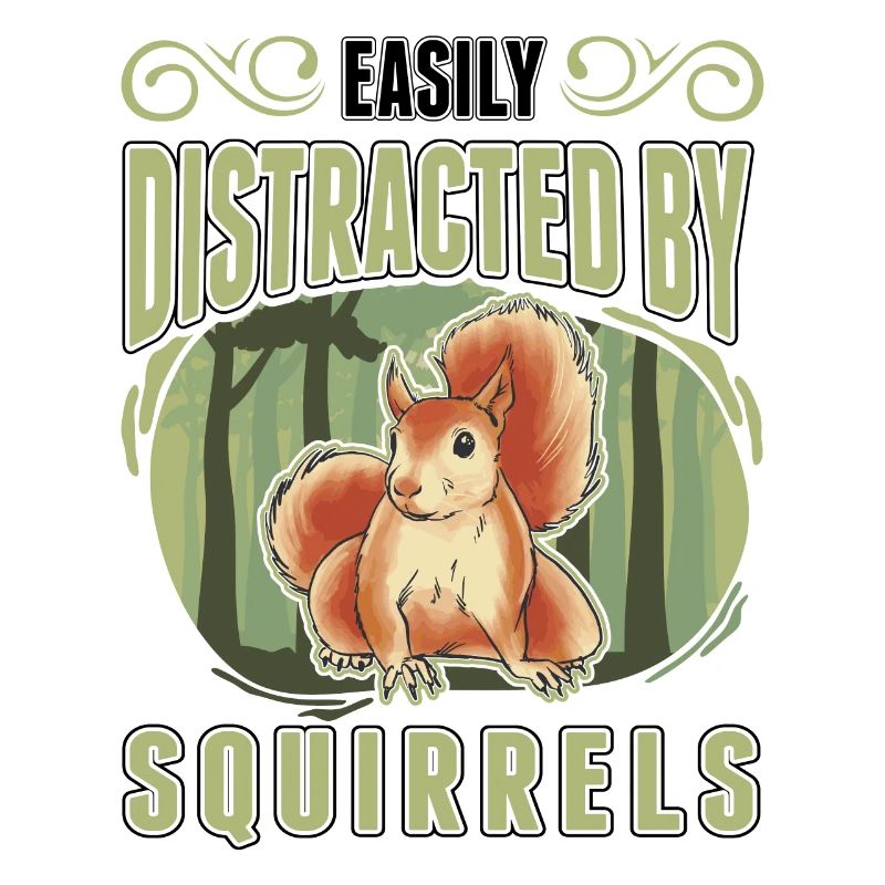 Facilement distrait par les écureuils Eichhörnchen