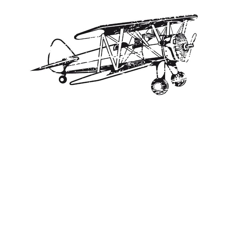 Biplane Airplane Pilot Flight Instructor Gift