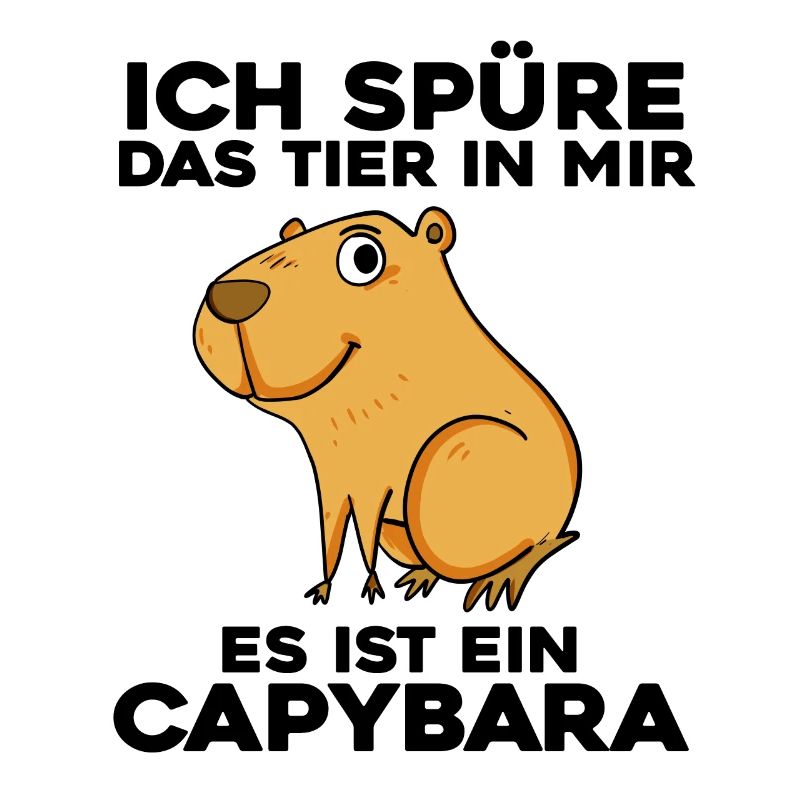 Capybara Wasserschwein Spruch Geschenk