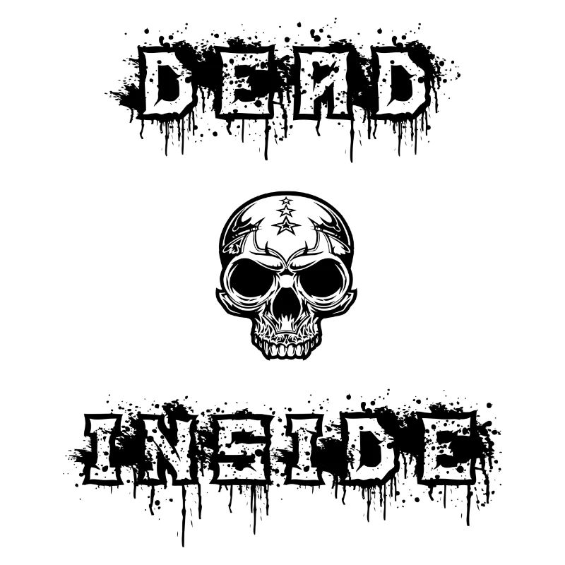 dead inside in black