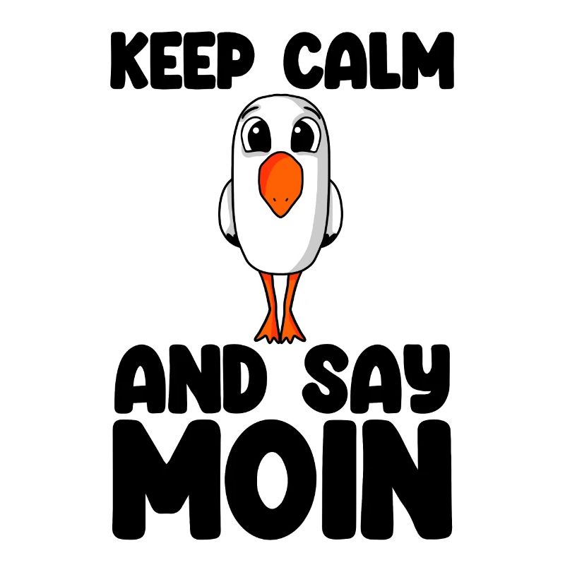 Nordsee Plattdeutsch Spruch Moin Möwe