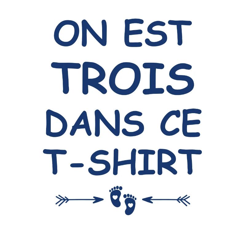 On est trois dans ce tshirt