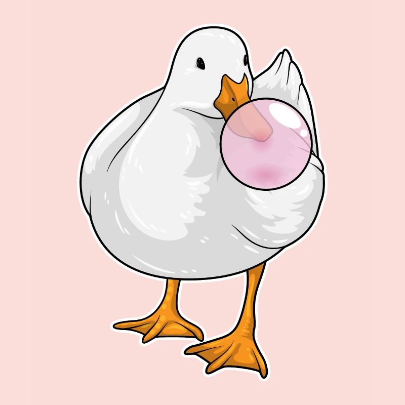 Duck chewing gum