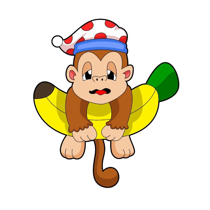 Monkey Sleeping Night Hat