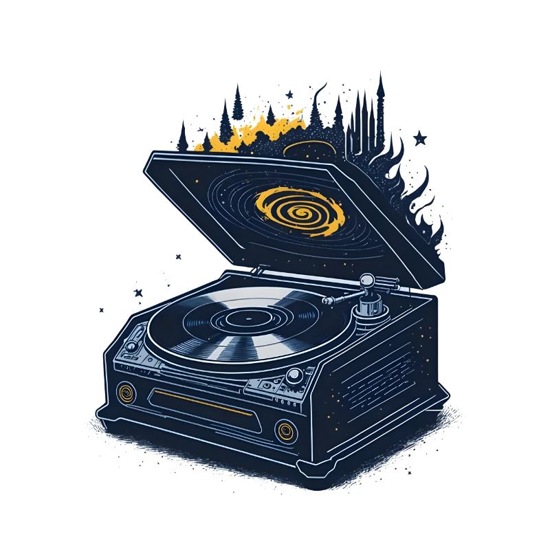 Spaceman Record Player