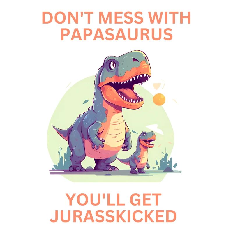Witziges Papa Papasaurus Dino Dinosaurier Geschenk