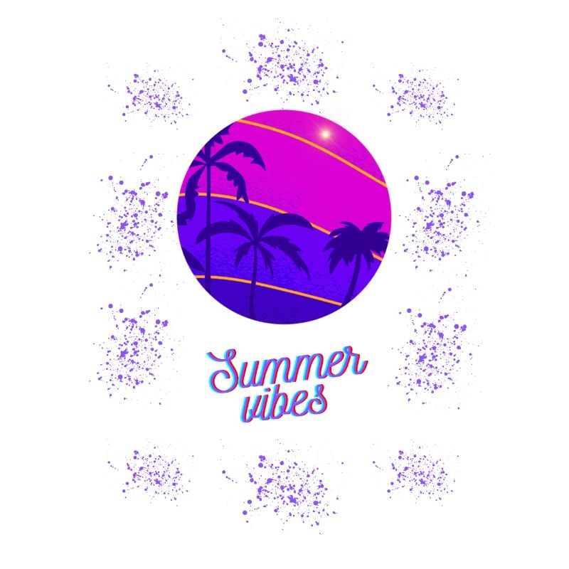 Summer Vibes Neon Design