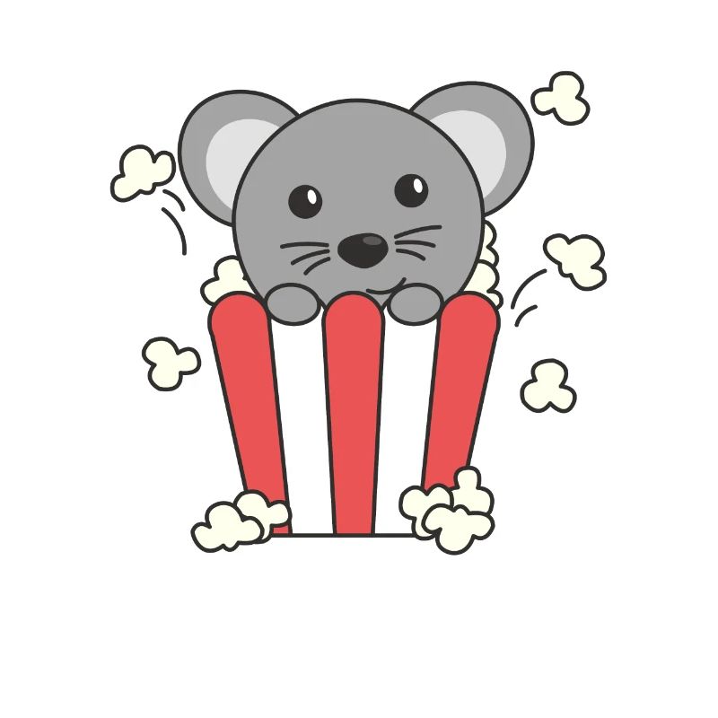 Mouse Popcorn Time animaux drôles dans la restauration rapide