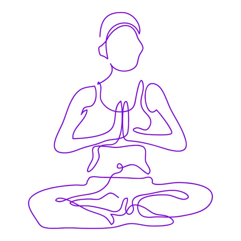 1 Yoga Padmasana oder Lotusblüte | 7. Violette Flamme