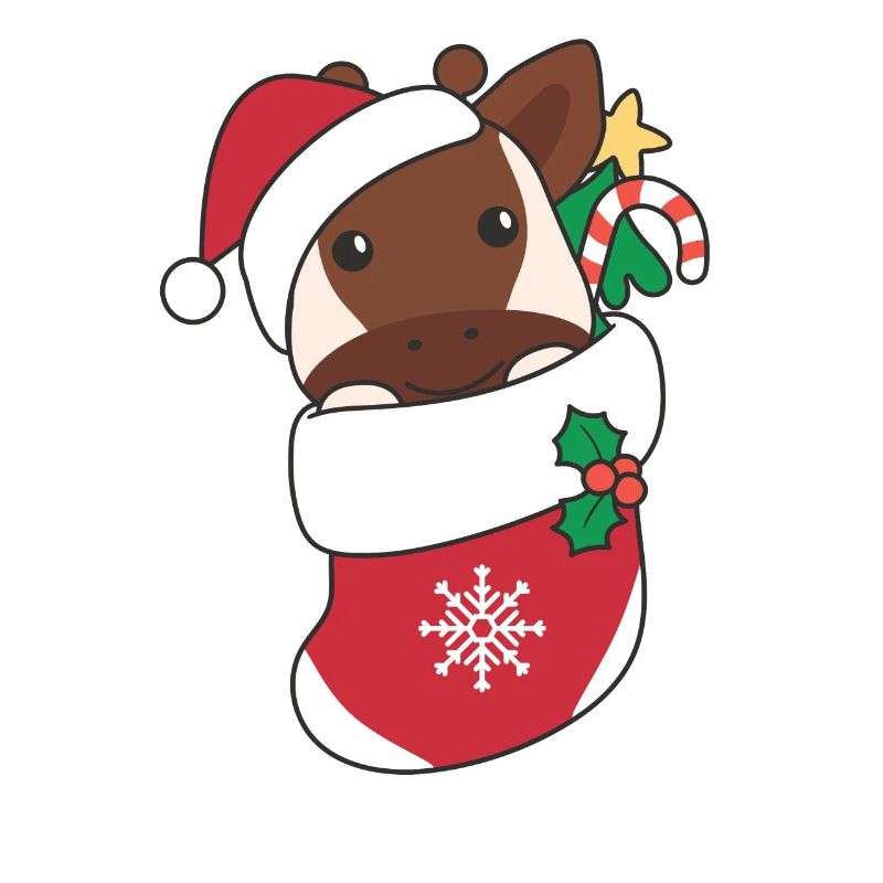 Okapi Christmas Snow Winter Animals Okapi