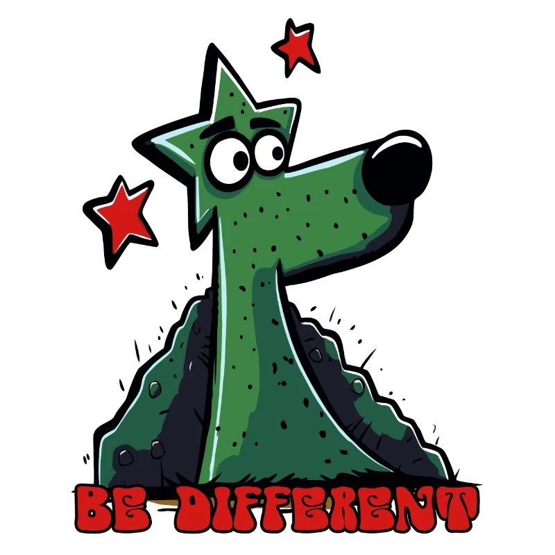 Be Different: Funny-Looking Star Dog