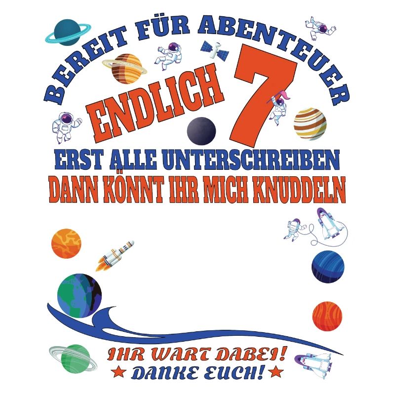 7. Geburtstag Junge & Mädchen Gästebuch
