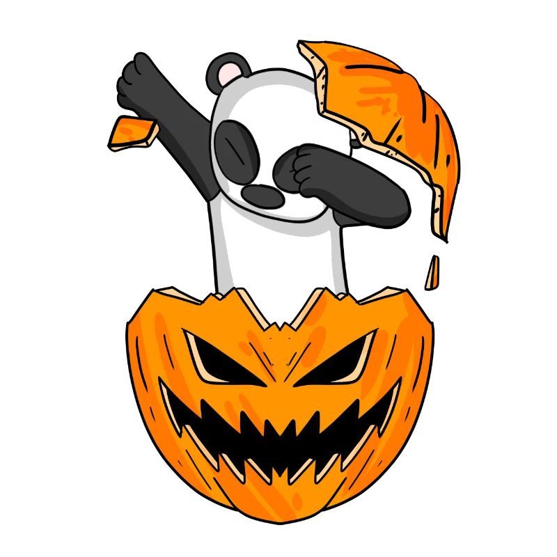 Dabbing Panda Halloween dab Geschenk