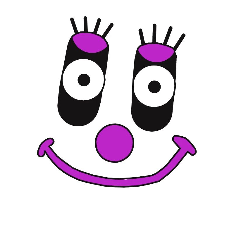 sentiments, émotions, visage, amical, clown mignon