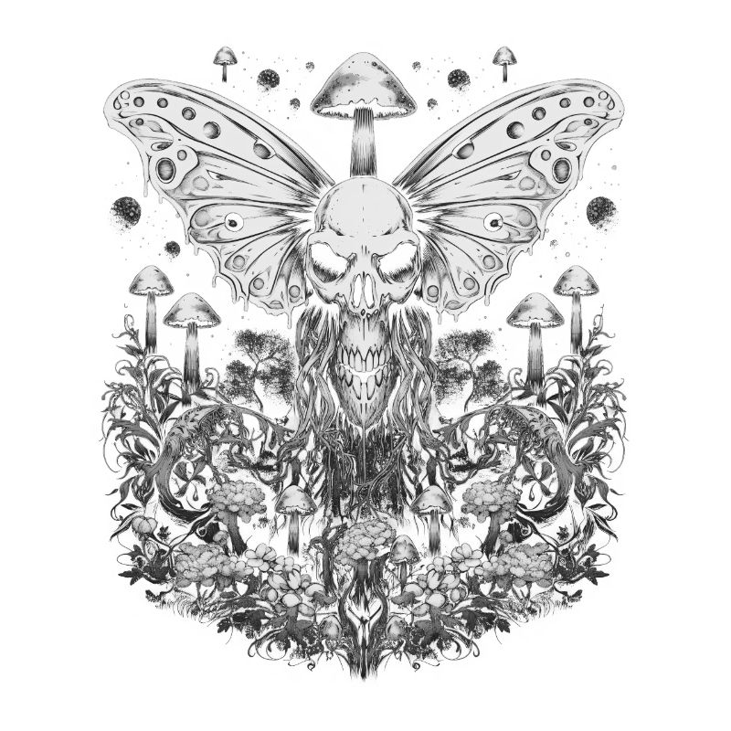 Fairycore Esthétique Crâne Fée Grunge Gothique