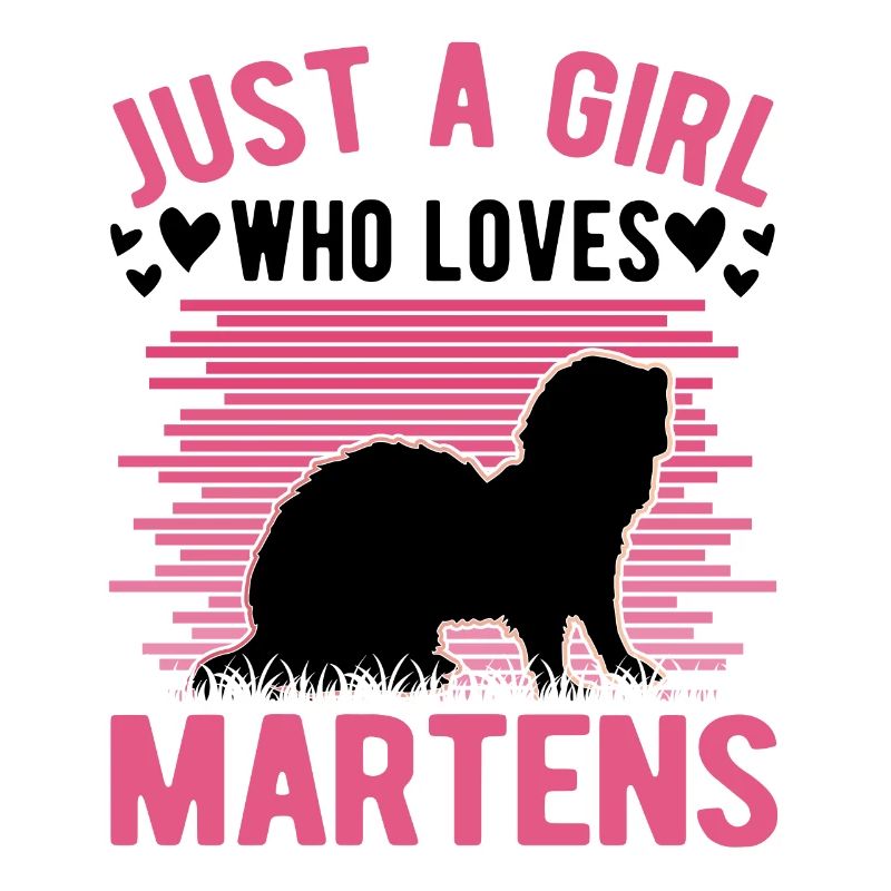 Marder Mädchen Nerz Dachs Baummarder