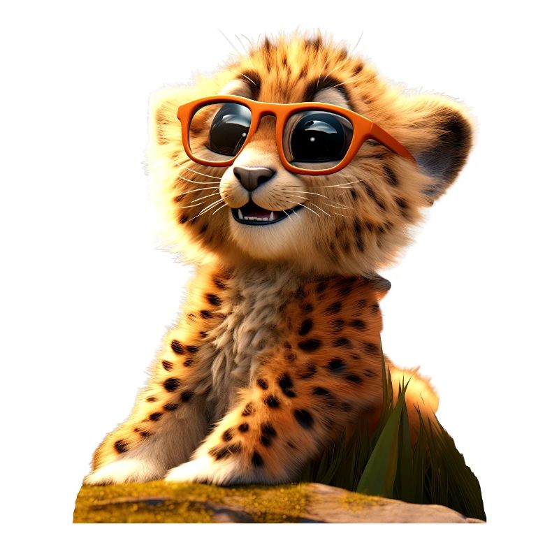 Lunettes de soleil guépard Chats guépard Mignon guépard