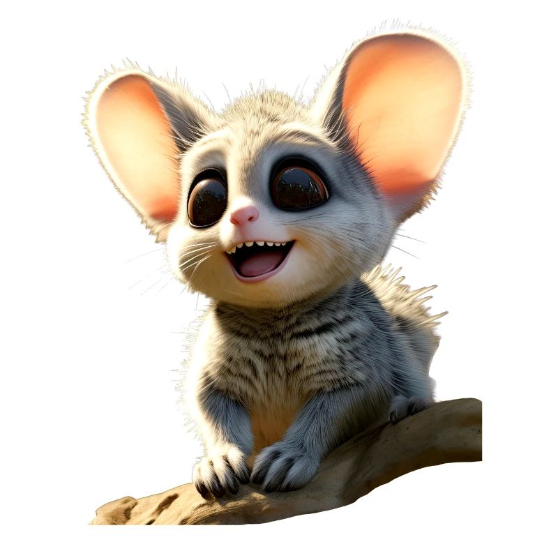 Galago Bush Bébé Singe Galagos Singe Mignon Galago