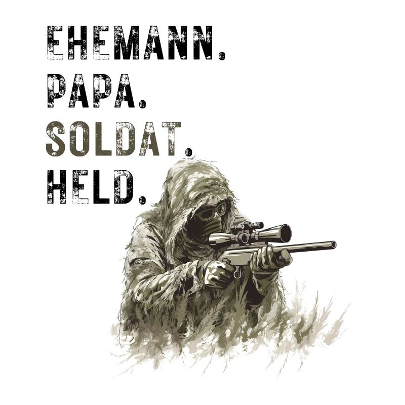 Ehemann Papa Soldat Held