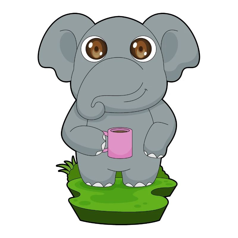 Elefant Kaffee Becher